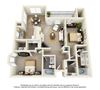2 Bed 2 Bath Large